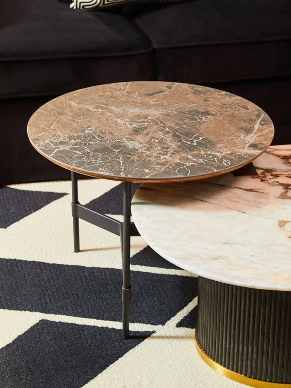 Doha Coffee Table With Round Top - XShowhome Limited - Xshowhome