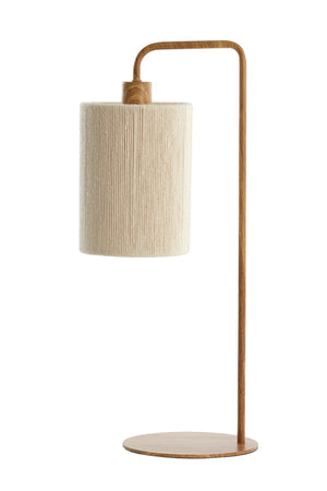 DONIO Table Lamp — Wood Natural & Rope Cream - Canwell Interiors Limited - Light & Living