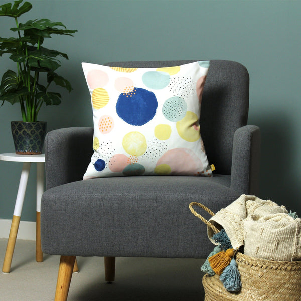 Dottol 43x43 Feather Filled Cushion Multi - Canwell Interiors Limited - Riva