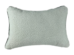 Double Sided Boucle Cushion with Contrast Grey Piping 30x45 - Canwell Interiors Limited - Malini