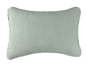 Double Sided Boucle Cushion with Contrast Seafoam Piping 30x45 - Canwell Interiors Limited - Malini