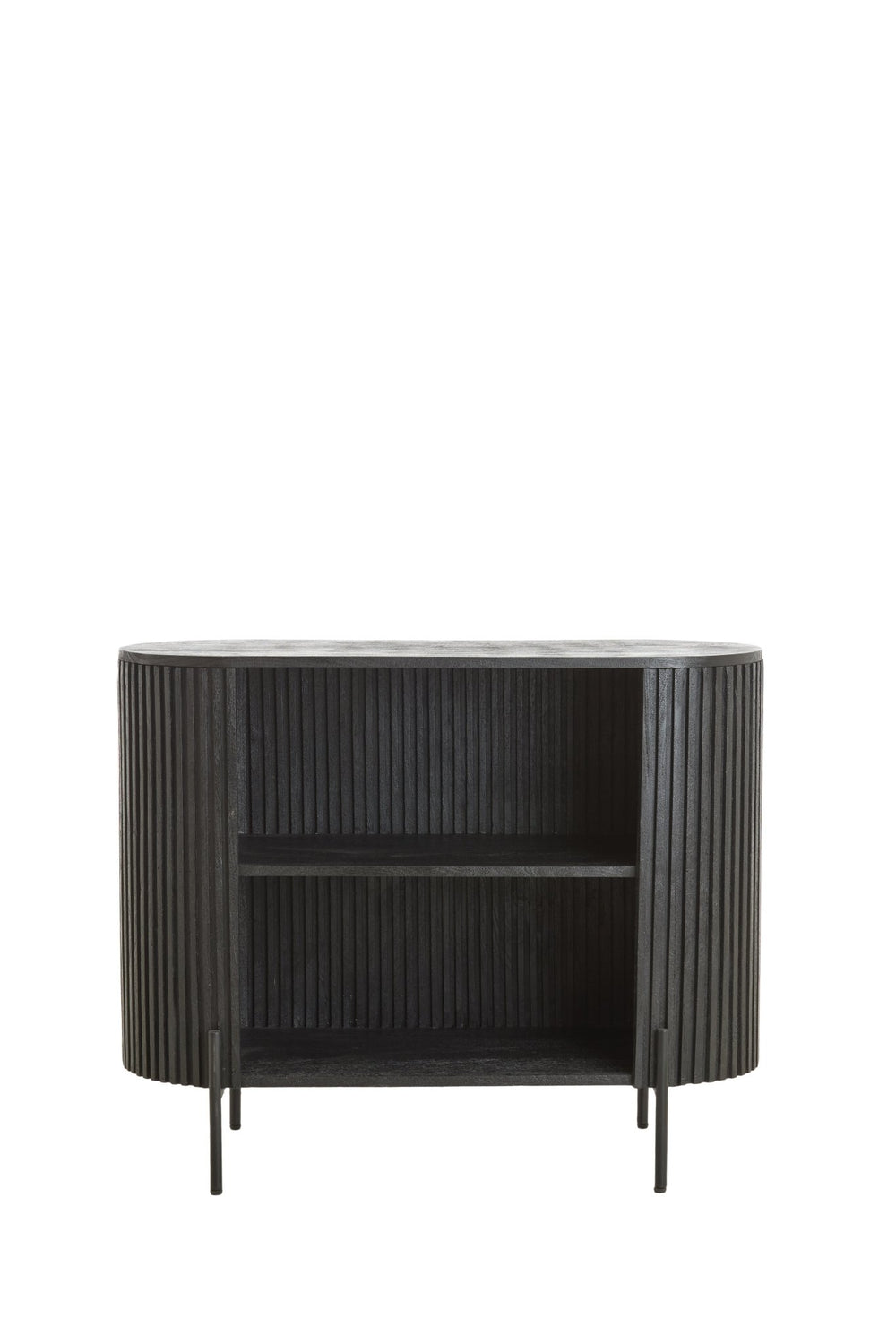 DUMOSI Cabinet — Wood Matt Black - Canwell Interiors Limited - Light & Living