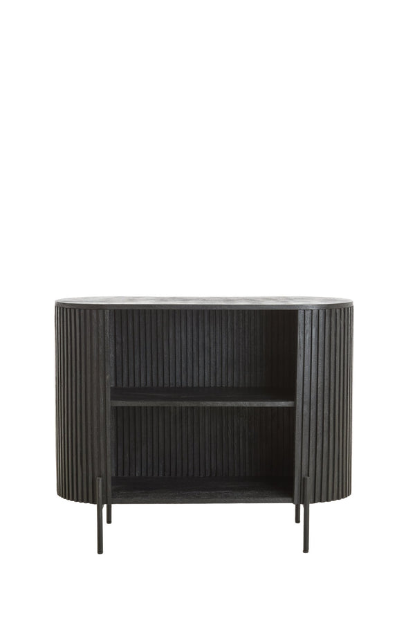 DUMOSI Cabinet — Wood Matt Black - Canwell Interiors Limited - Light & Living