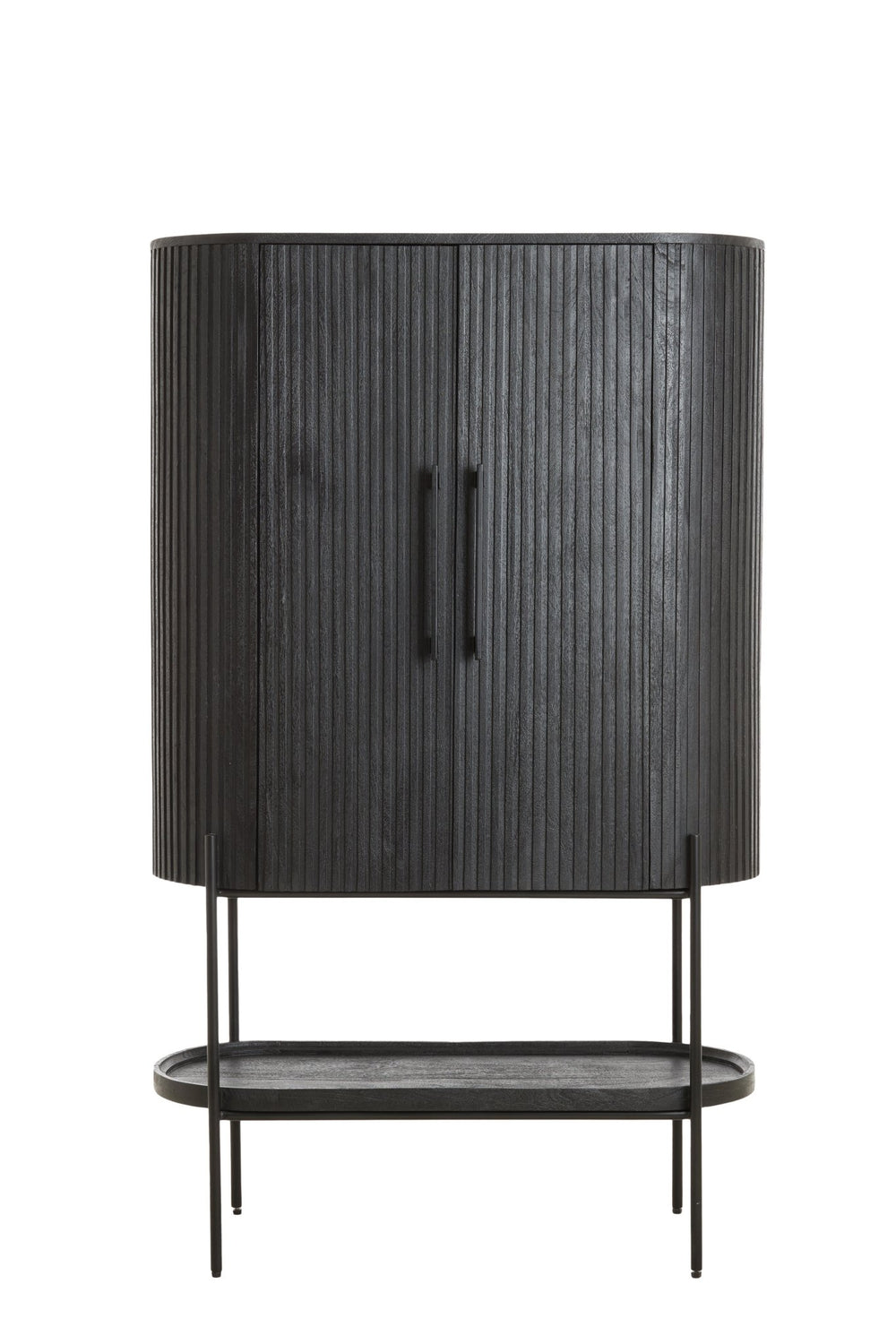 DUMOSI Cabinet — Wood Matt Black - Canwell Interiors Limited - Light & Living