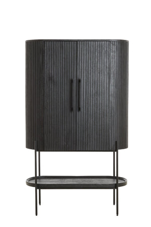DUMOSI Cabinet — Wood Matt Black - Canwell Interiors Limited - Light & Living