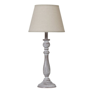 Dunum Column Table Lamp with Linen Shade - Canwell Interiors Limited - Hills