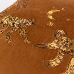 Dusk Monkey 50x50 Feather Filled Cushion Rust - XShowhome Limited - Riva