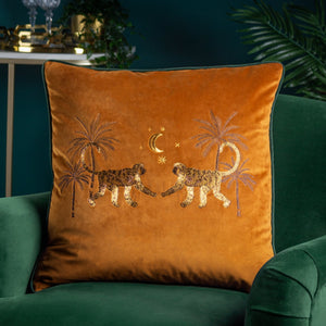 Dusk Monkey 50x50 Feather Filled Cushion Rust - XShowhome Limited - Riva