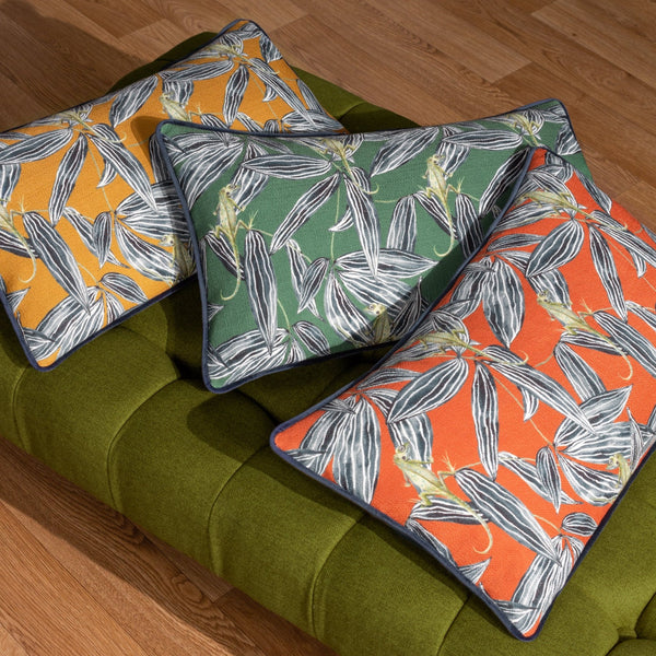Ebon Wilds Nkiru 30x50 Feather Filled Cushion Saffron - Canwell Interiors Limited - Riva