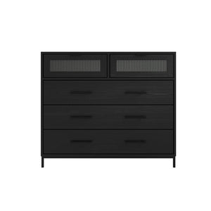 Edison Matte Black & Reeded Chest - Canwell Interiors Limited - Canwell