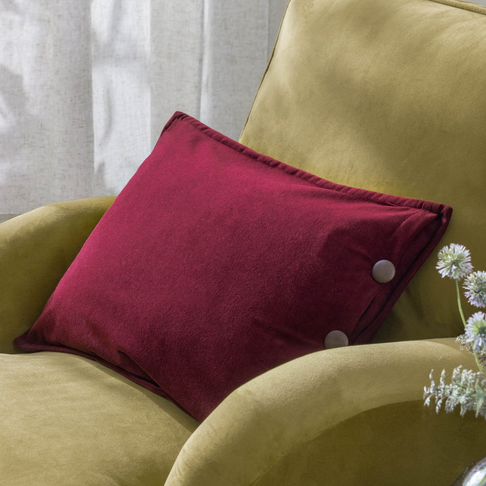 Effron 35x50 Feather Filled Cushion Cherry - Canwell Interiors Limited - Riva