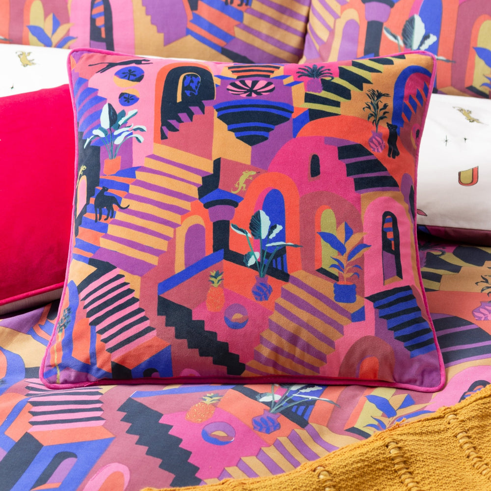 Eivissa 43x43 Feather Filled Cushion Multi - Canwell Interiors Limited - Riva