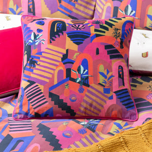 Eivissa 43x43 Feather Filled Cushion Multi - Canwell Interiors Limited - Riva