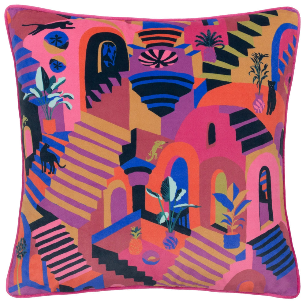 Eivissa 43x43 Feather Filled Cushion Multi - Canwell Interiors Limited - Riva