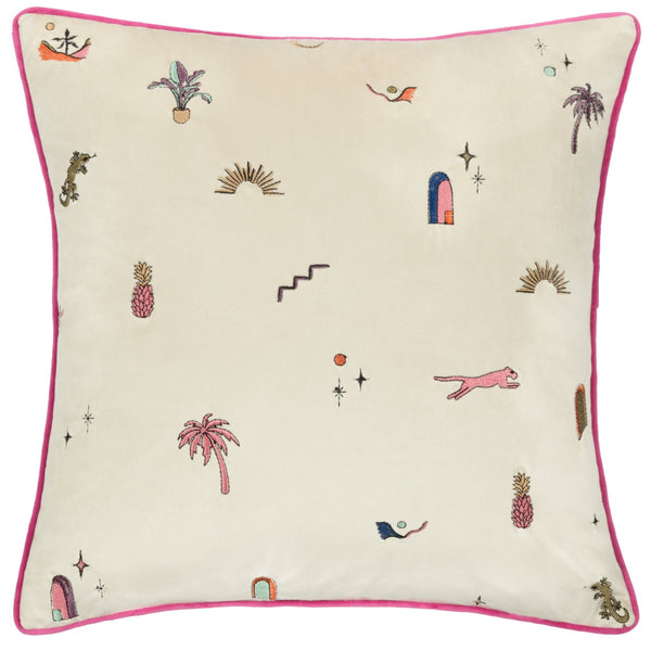 Eivissa 43x43 Feather Filled Cushion Multi - Canwell Interiors Limited - Riva