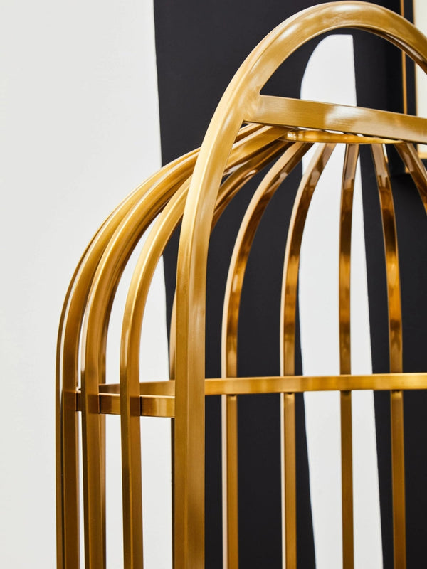 Eliza Brushed Gold Dome Cage Chair - XShowhome Limited - Xshowhome