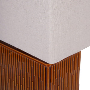 Elk Square Terracotta Ceramic Table Lamp with Shade - XShowhome Limited - Libra