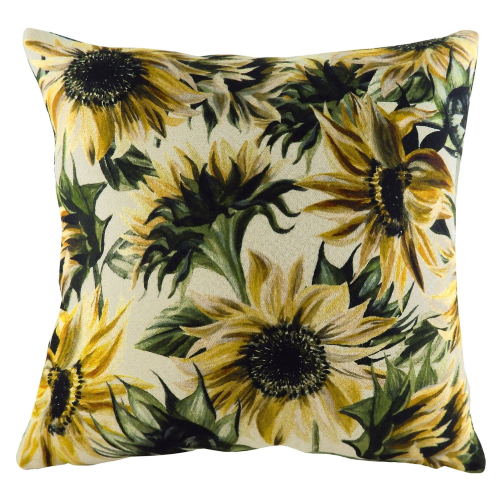 Elwood Sunflowers 43x43 Feather Filled Cushion Multi - Canwell Interiors Limited - Riva