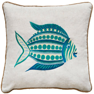 Emb Fish 45x45 - Canwell Interiors Limited - Malini