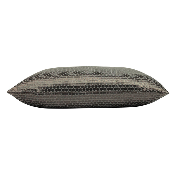 Emboss 55x55 Feather Filled Cushion Moleskin - Canwell Interiors Limited - Riva