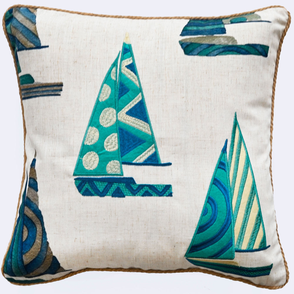 Embroid Sailing Boats - XShowhome Limited - Malini