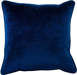 Embroidered Blue Peacocks on Velvet 45x45 - Canwell Interiors Limited - Malini