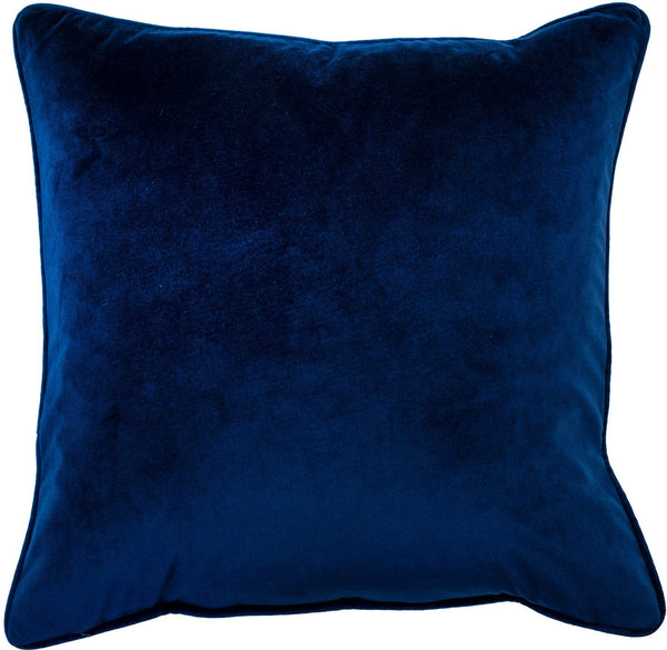 Embroidered Blue Peacocks on Velvet 45x45 - Canwell Interiors Limited - Malini