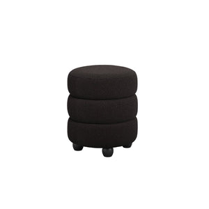 Emi Black & Black Pouffe - Canwell Interiors Limited - Canwell