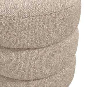 Emi Buff & Black Pouffe - Canwell Interiors Limited - Canwell
