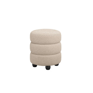 Emi Buff & Black Pouffe - Canwell Interiors Limited - Canwell
