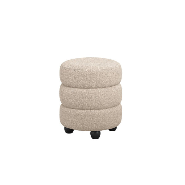 Emi Buff & Black Pouffe - Canwell Interiors Limited - Canwell