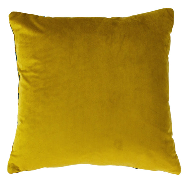Empire 45x45 Feather Filled Cushion Teal & Gold - Canwell Interiors Limited - Riva
