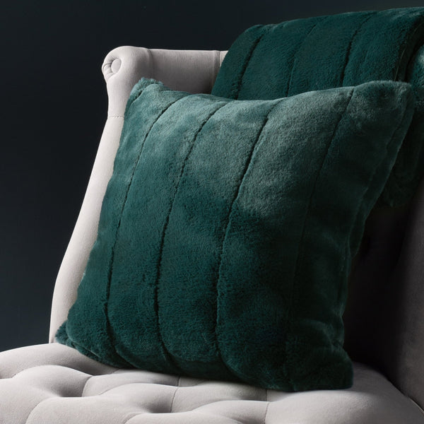 Empress Feather Filled Cushion 45x45 Emerald - Canwell Interiors Limited - Riva