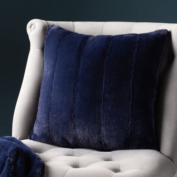 Empress Feather Filled Cushion 45x45 Navy - Canwell Interiors Limited - Riva