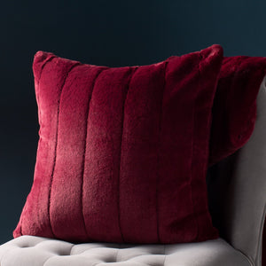 Empress Feather Filled Cushion 45x45 Ruby - XShowhome Limited - Riva
