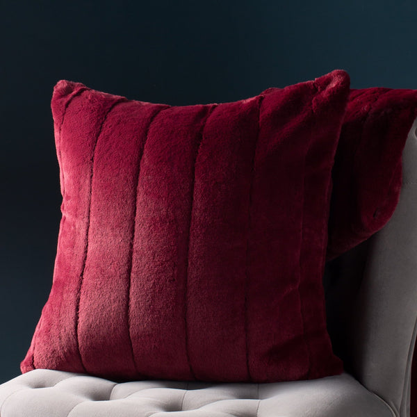 Empress Feather Filled Cushion 45x45 Ruby - XShowhome Limited - Riva