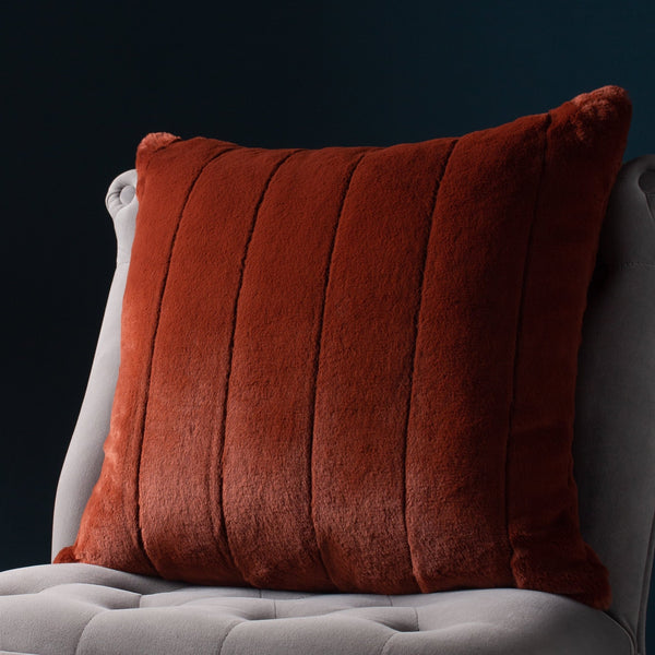 Empress Feather Filled Cushion 45x45 Rust - Canwell Interiors Limited - Riva