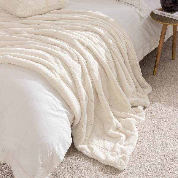 Empress Throw 130x180 Cream - Canwell Interiors Limited - Riva