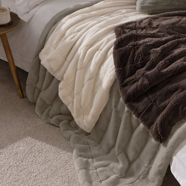 Empress Throw 130x180 Cream - Canwell Interiors Limited - Riva