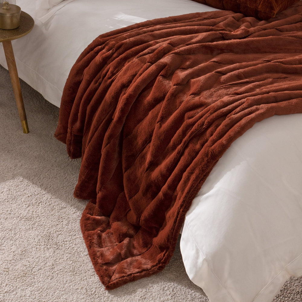 Empress Throw 130x180 Rust - Canwell Interiors Limited - Riva