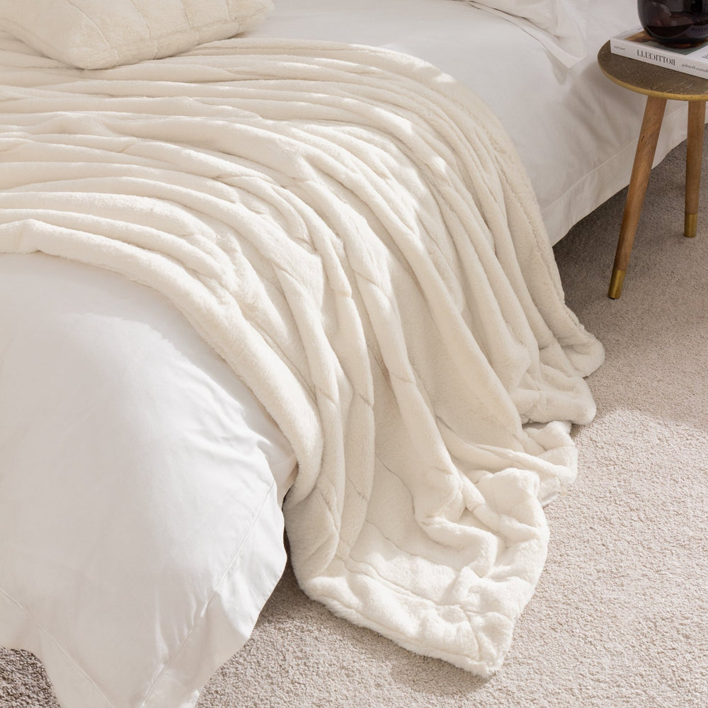 Empress Throw 140x200 Cream - Canwell Interiors Limited - Riva