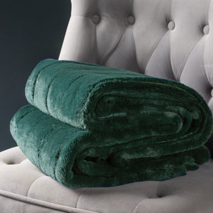 Empress Throw 140x200 Emerald - Canwell Interiors Limited - Riva