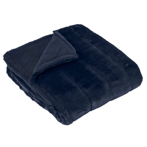 Empress Throw 140x200 Navy - Canwell Interiors Limited - Riva