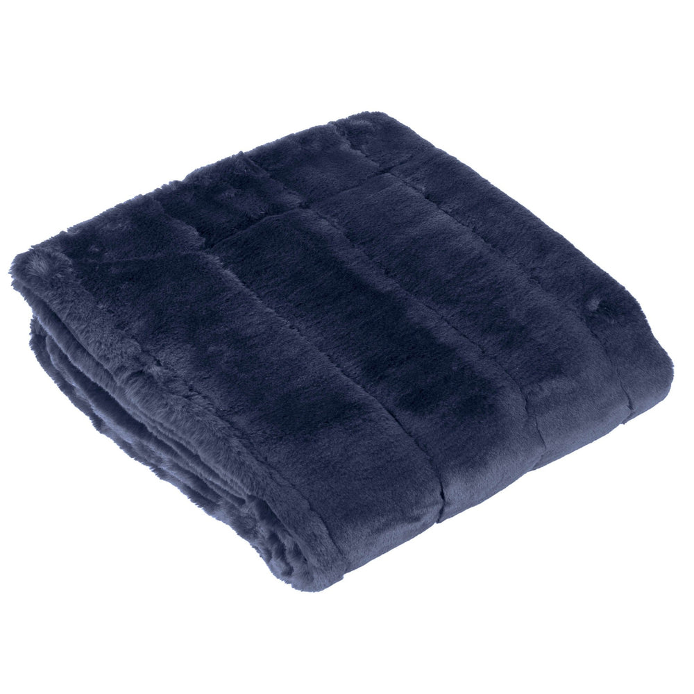Empress Throw 140x200 Navy - Canwell Interiors Limited - Riva