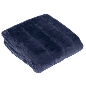 Empress Throw 140x200 Navy - Canwell Interiors Limited - Riva