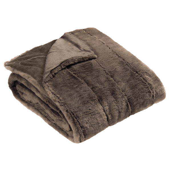Empress Throw 140x200 Taupe - Canwell Interiors Limited - Riva