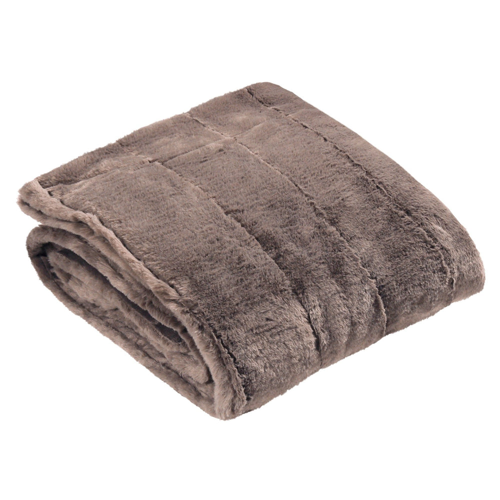 Empress Throw 140x200 Taupe - Canwell Interiors Limited - Riva