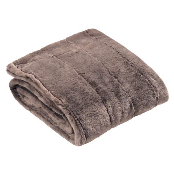 Empress Throw 140x200 Taupe - Canwell Interiors Limited - Riva