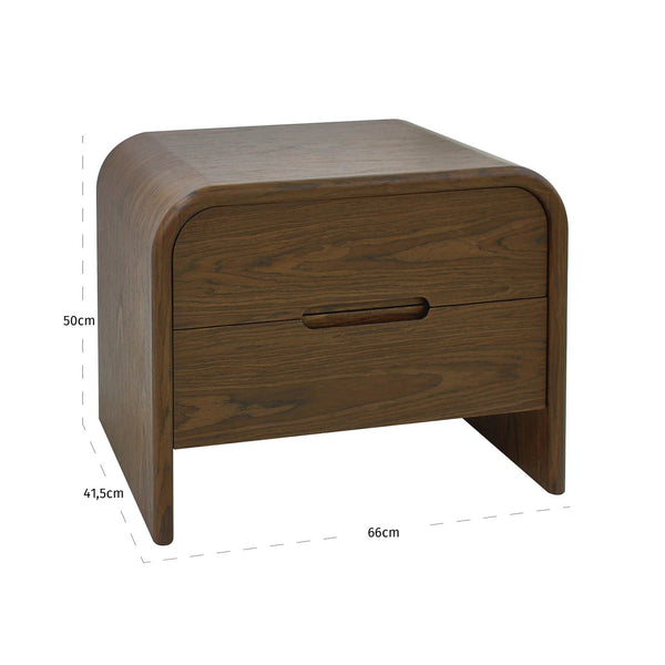 End table Bedford brown 2 - drawers - Canwell Interiors Limited - Richmond