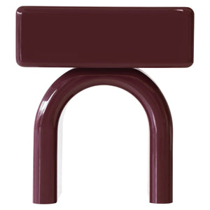End table Bennet burgundy 1 - drawer - Canwell Interiors Limited - Richmond